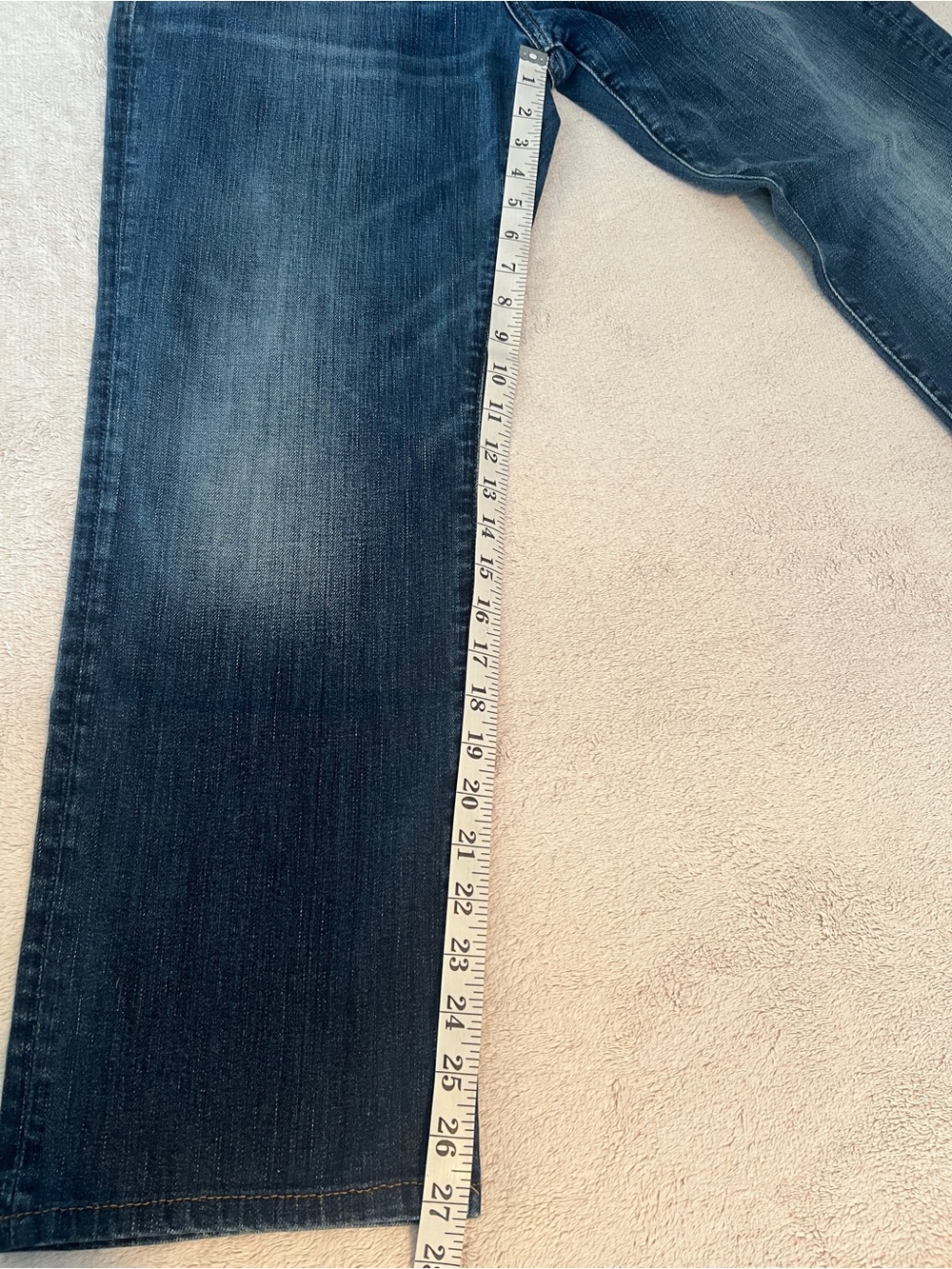 7 For All Mankind Men’s Jeans The Straight Size 32x27 - Picture 5 of 9